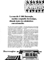 Publicité Burroughs 1965