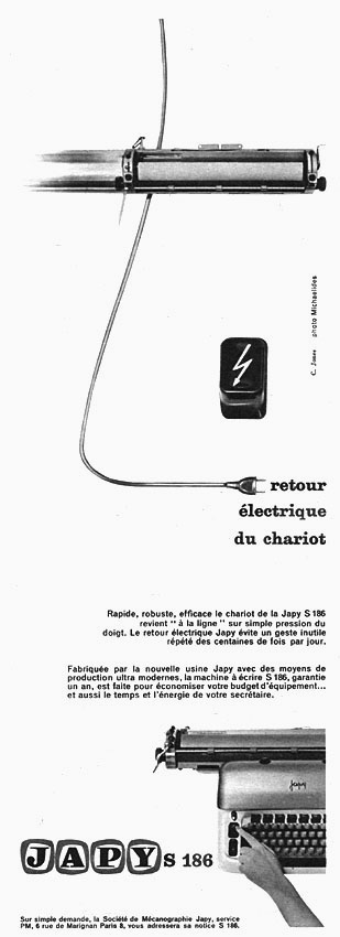 Publicité Japy 1960