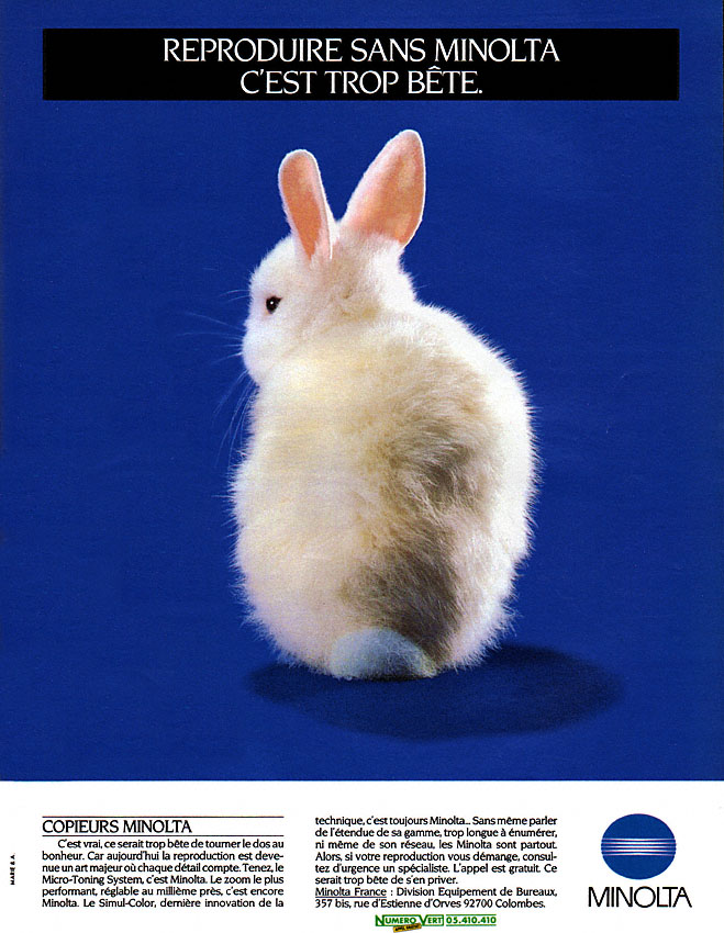 Publicité Minolta 1989