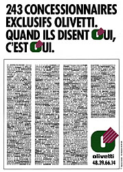 Publicité Olivetti 1986