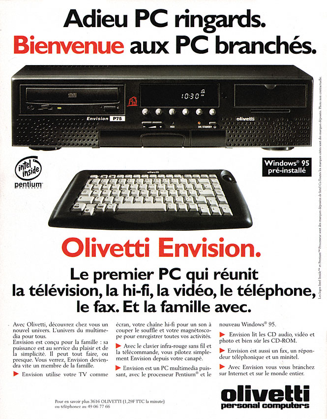 Publicité Olivetti 1995