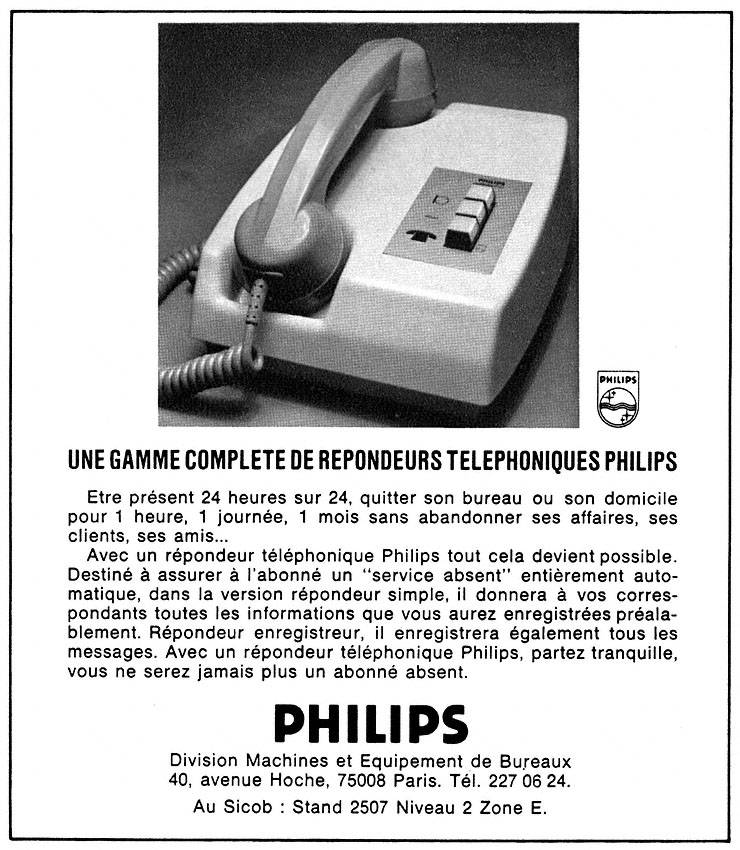 Publicité Philips 1975