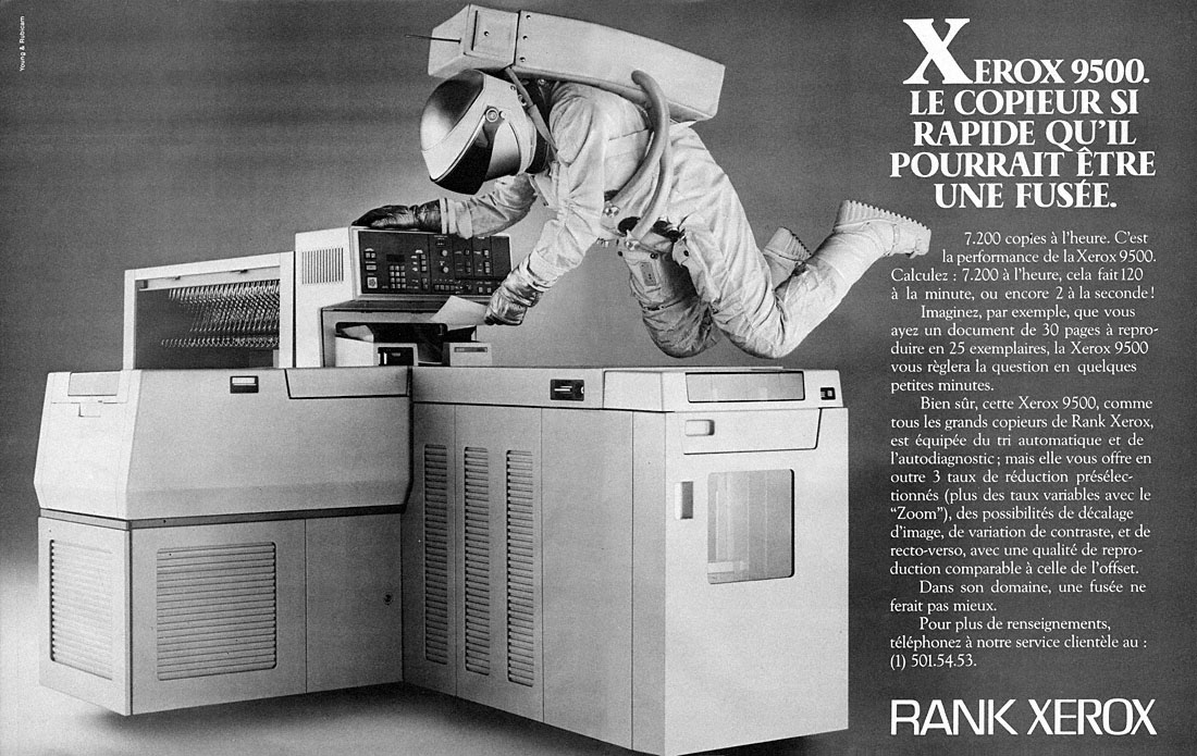 Publicité Rank Xerox 1981