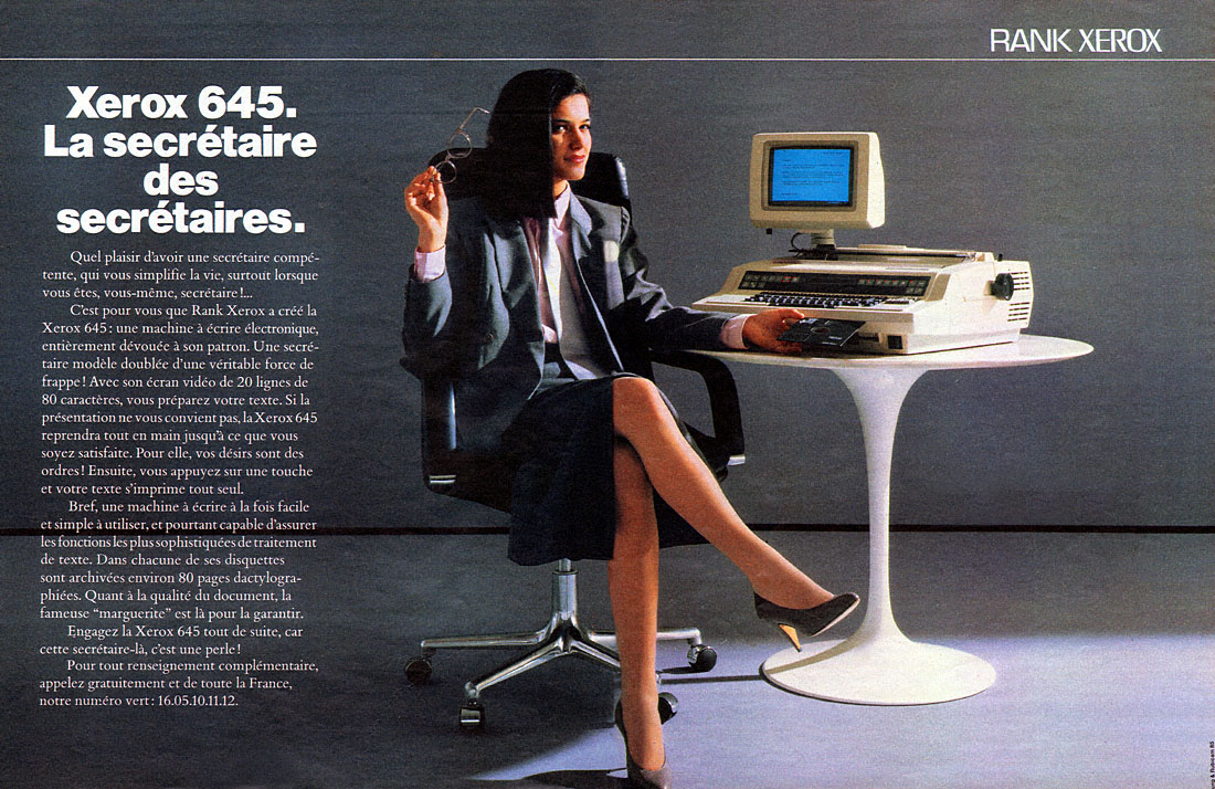 Publicité Rank Xerox 1985