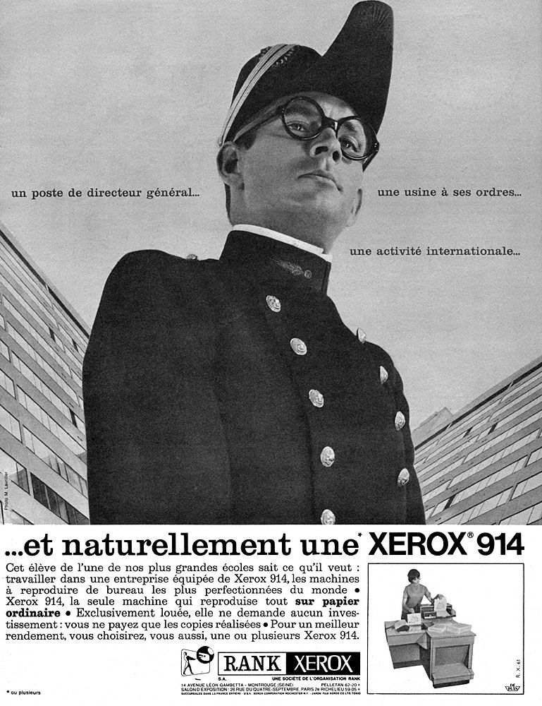 Publicité Rank Xerox 1964