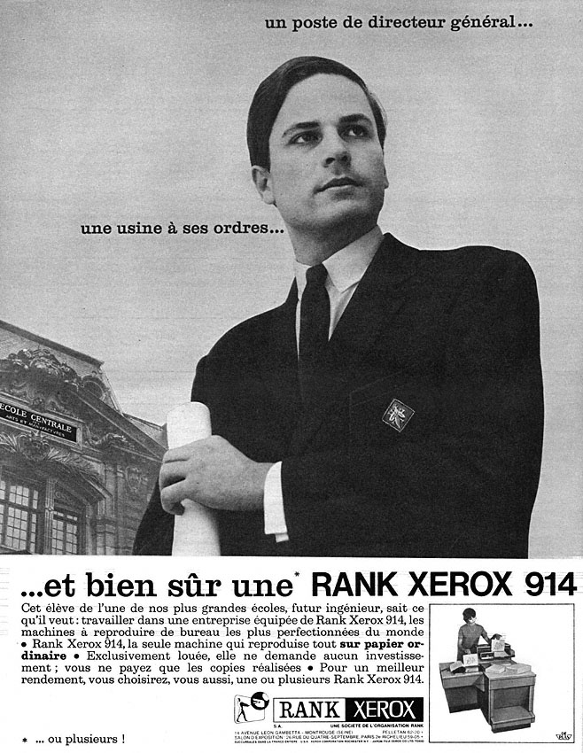 Publicité Rank Xerox 1964