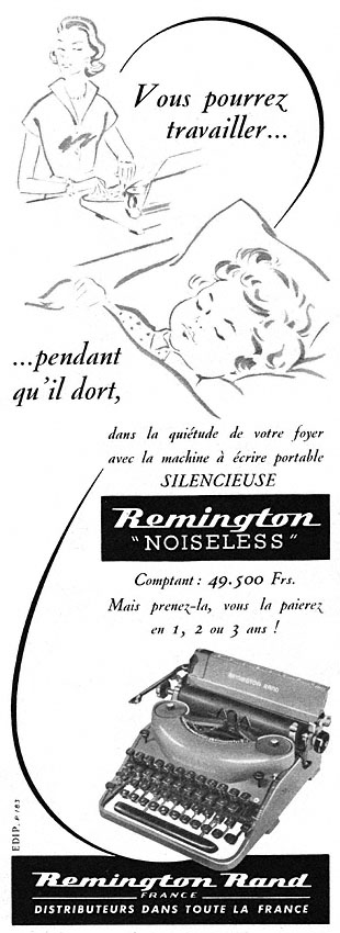 Publicité Remington 1956