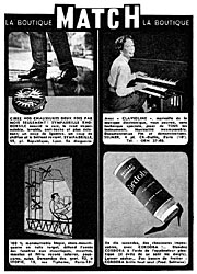 Publicit Boutique Match 1961