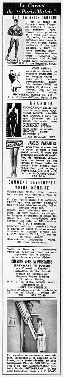 Marque Carnets Match 1964