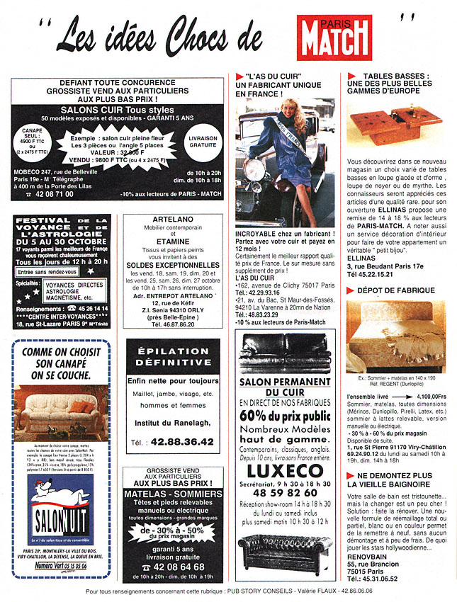 Publicité IdeesChoc 1991