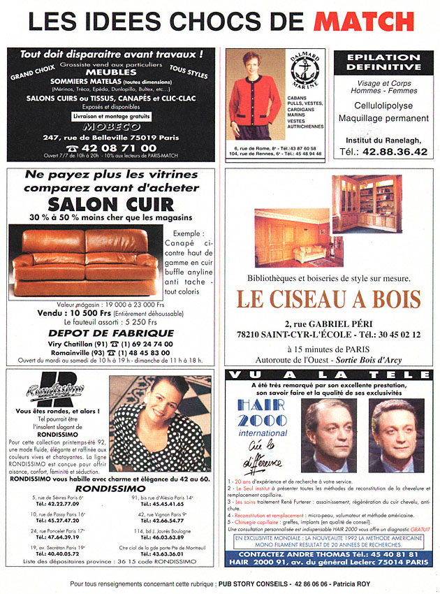 Publicité IdeesChoc 1992
