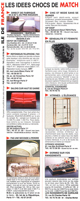 Publicité IdeesChoc 1992
