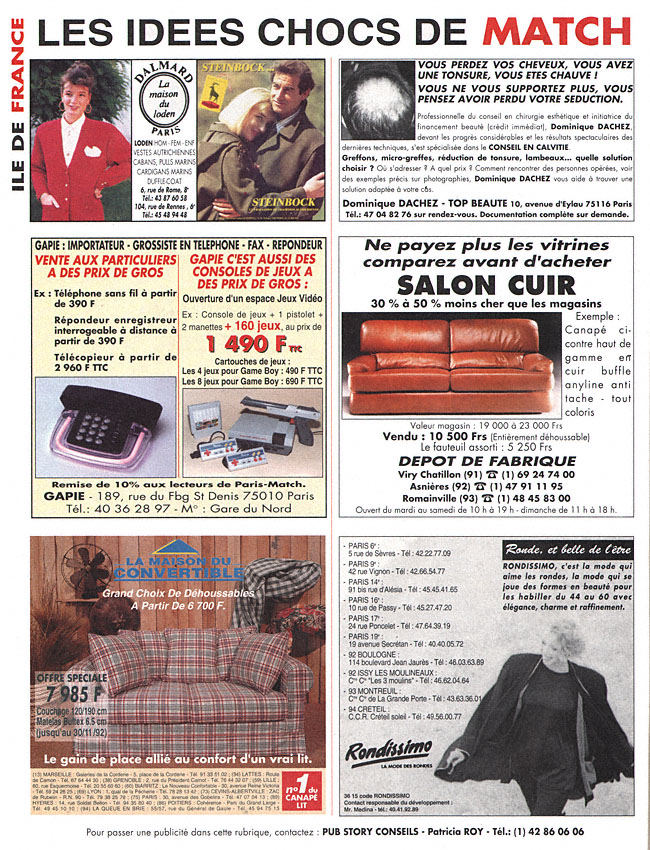 Publicité IdeesChoc 1992