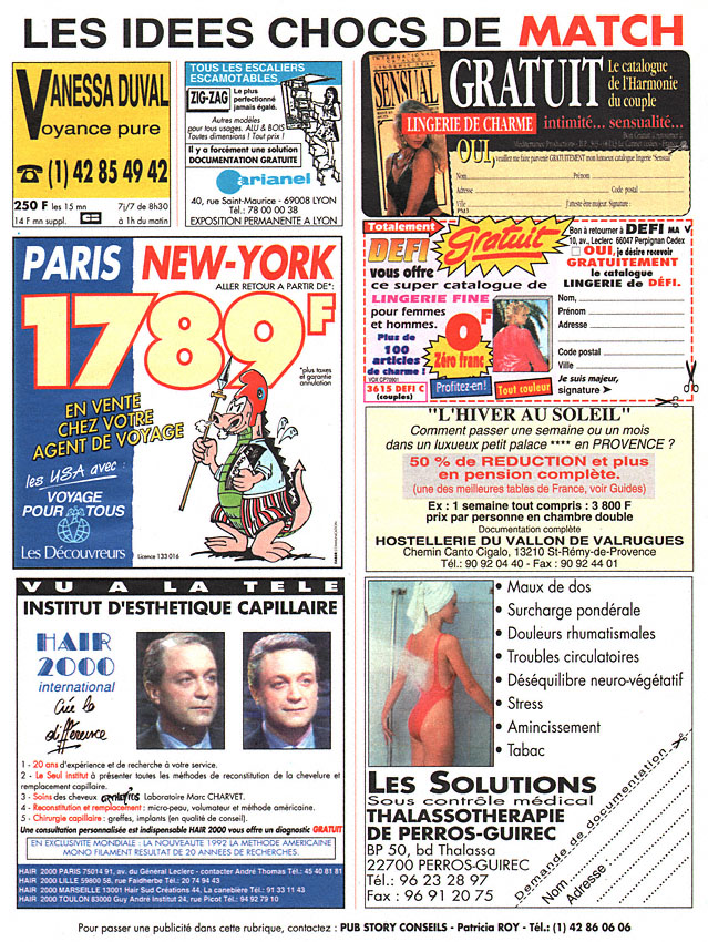 Publicité IdeesChoc 1992