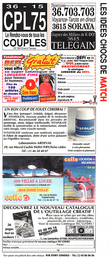 Publicité IdeesChoc 1993