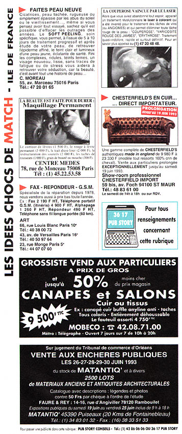 Publicité IdeesChoc 1993