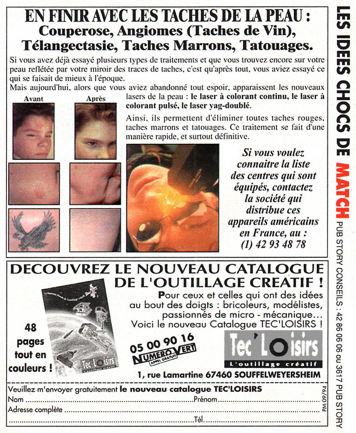 Publicité IdeesChoc 1994