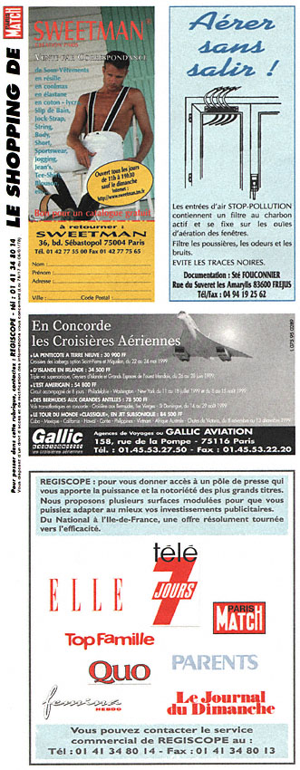 Publicité Shopping 1999
