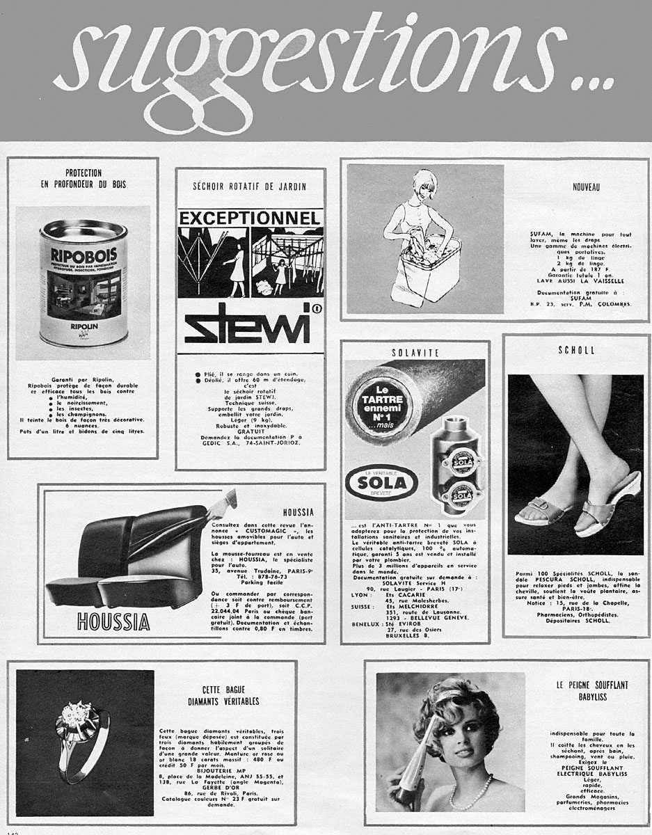 Publicit� Suggestions 1969