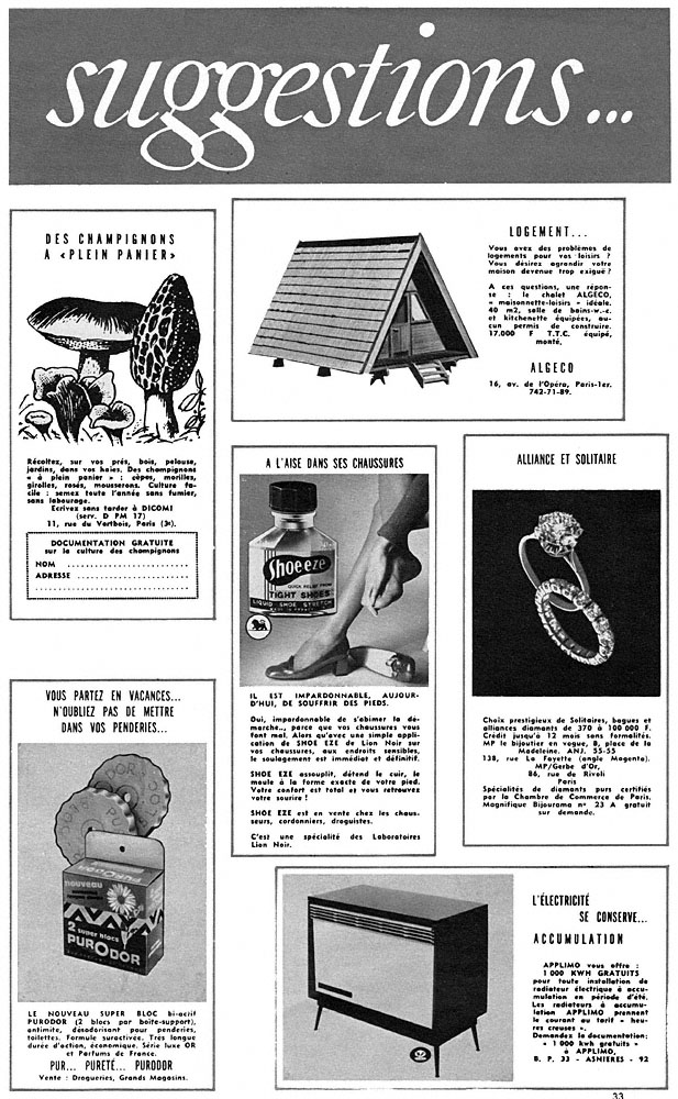 Publicit� Suggestions 1969