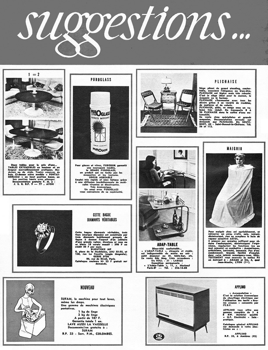 Publicit� Suggestions 1969