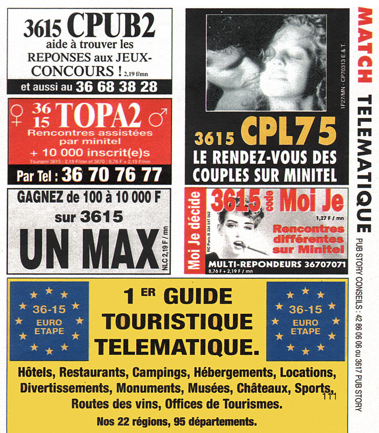Publicité Telematique 1994