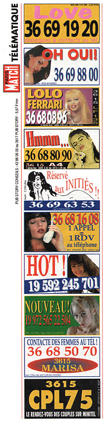 Publicité Telematique 1996