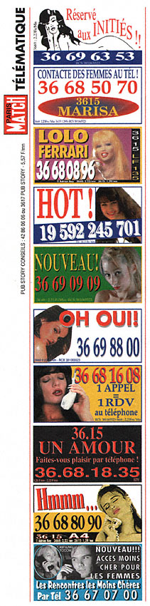 Publicité Telematique 1996