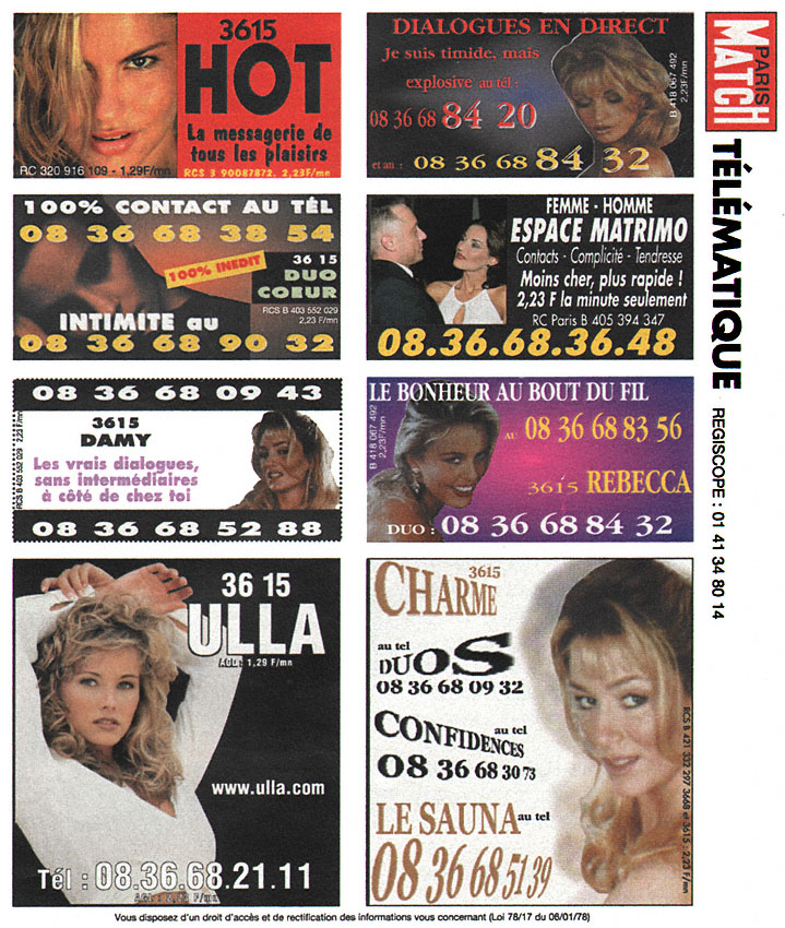 Publicité Telematique 1999