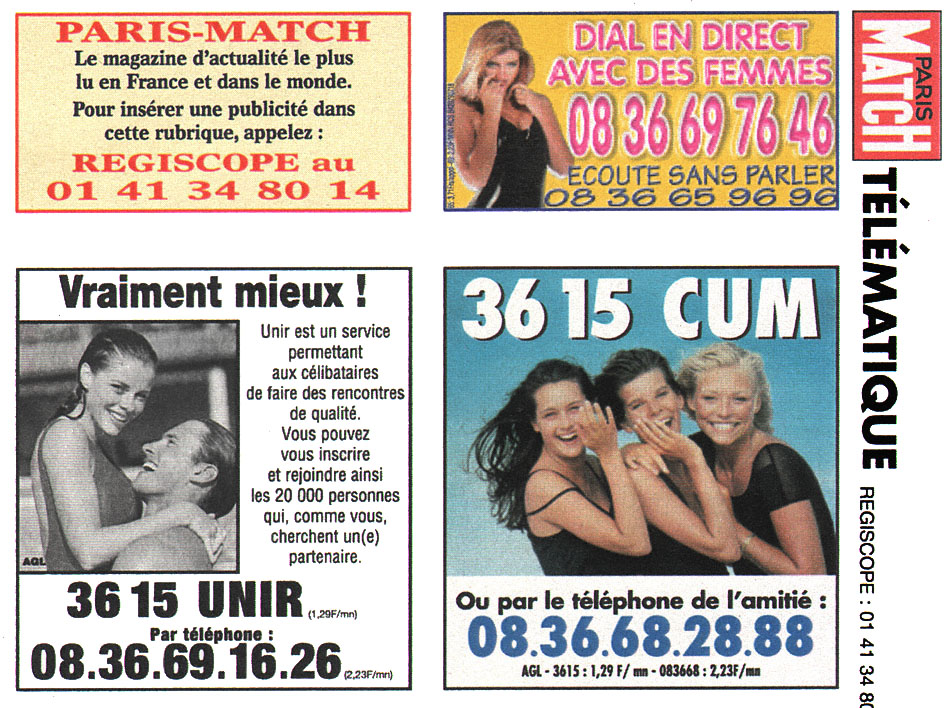 Publicité Telematique 1999