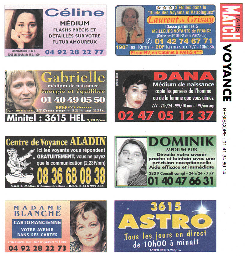 Publicité Voyance 2000