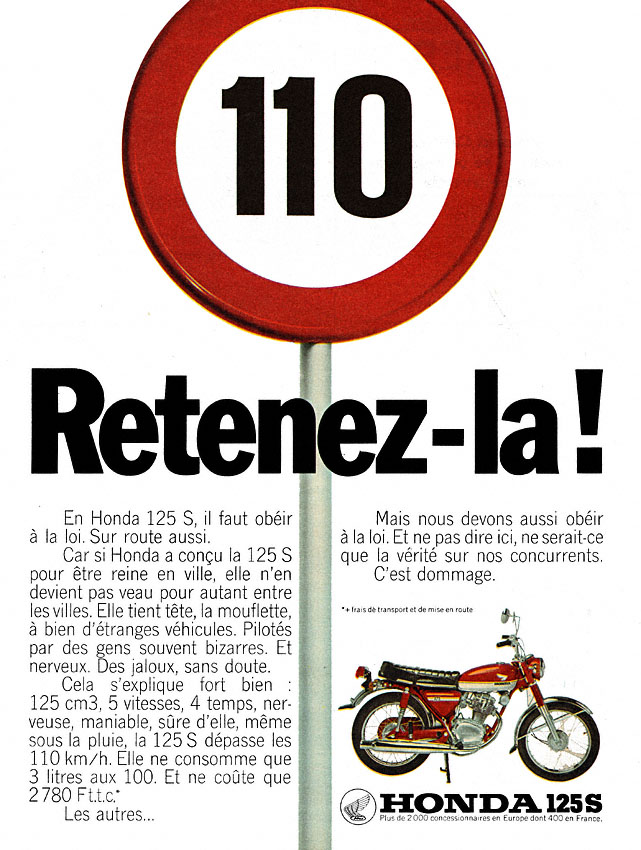 Publicité Honda 1972