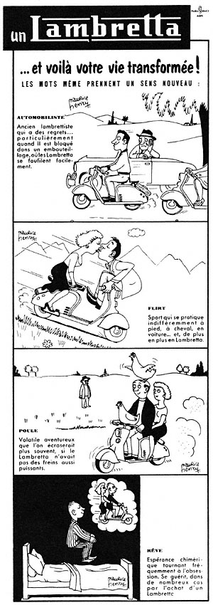 Publicité Lambretta 1957