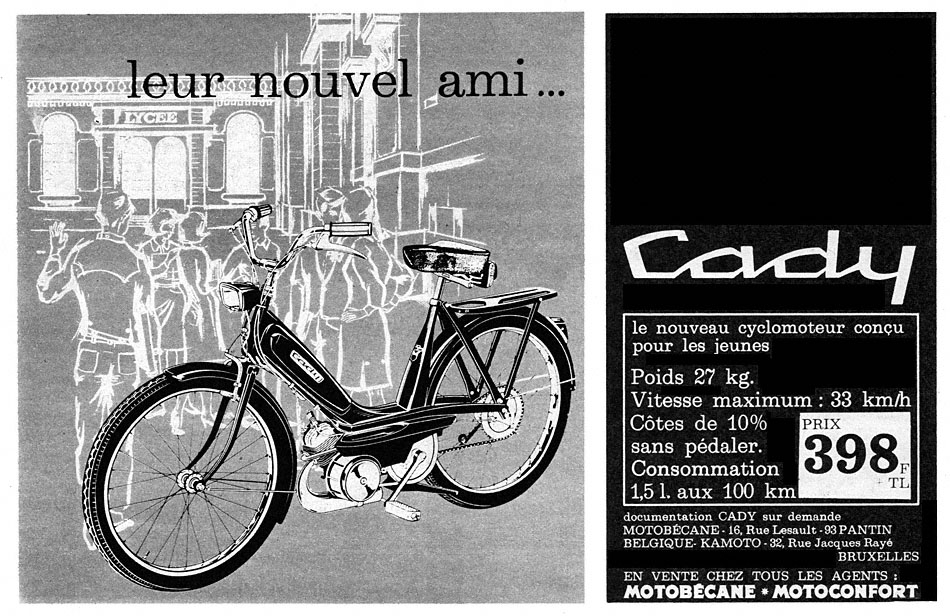 Publicité Motobecane 1966