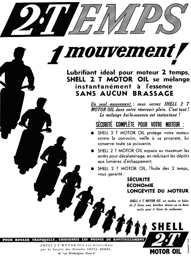 Publicité Shell 1954