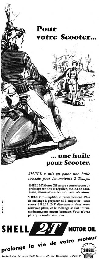 Publicité Shell 1955