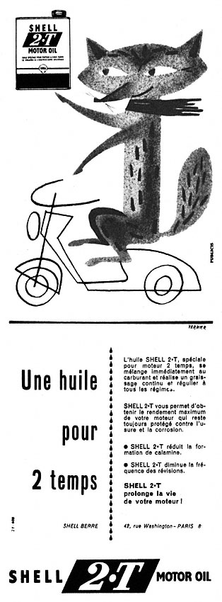 Publicité Shell 1956