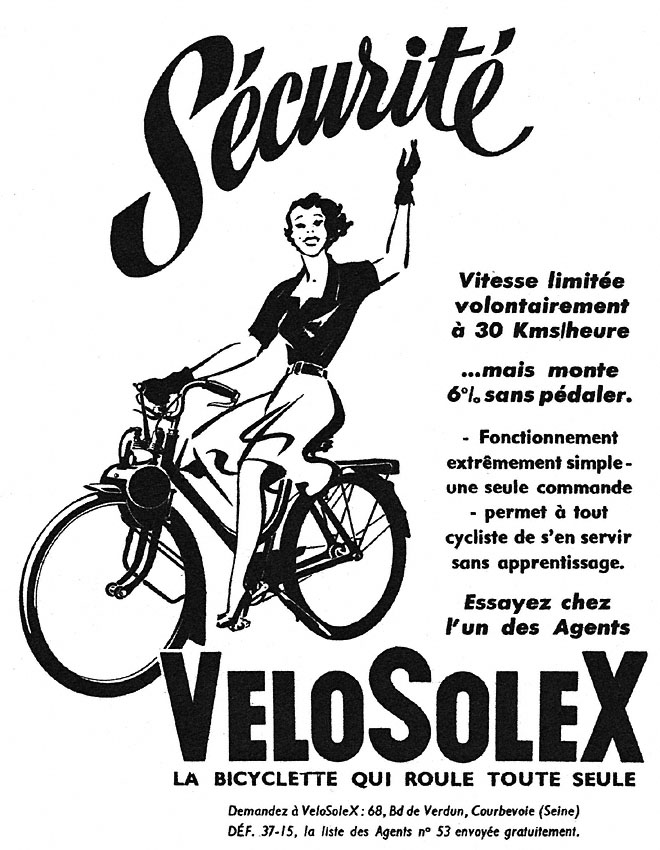 Publicité Solex 1951