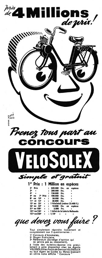 Publicité Solex 1957