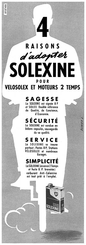 Publicité Solexine 1958