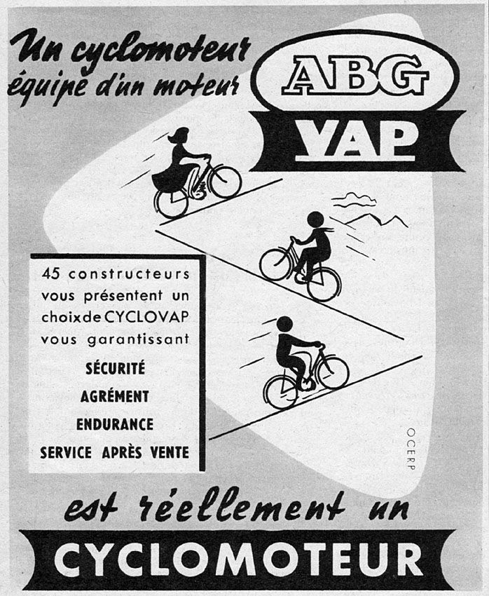 Publicité Vap 1954