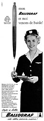 Publicit Ballograf 1961