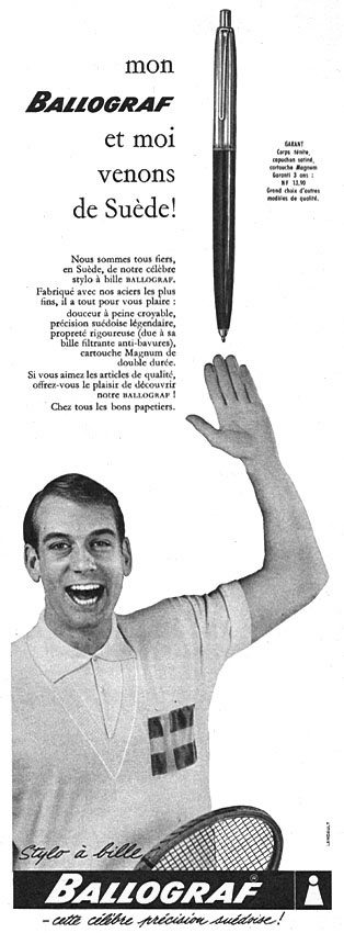 Publicité Ballograf 1961