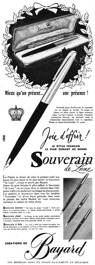 Publicité Bayard 1958
