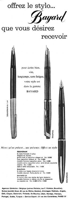 Publicité Bayard 1959