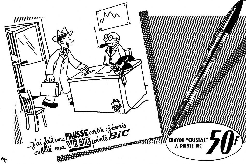 Publicité Bic 1953
