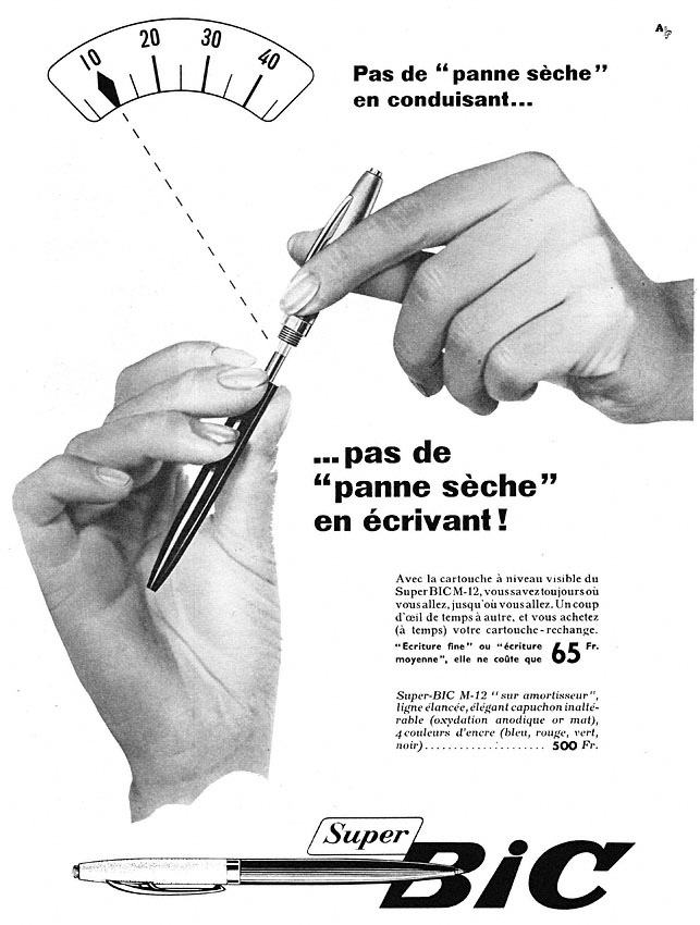 Publicité Bic 1957