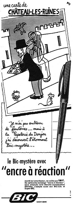 Publicité Bic 1959