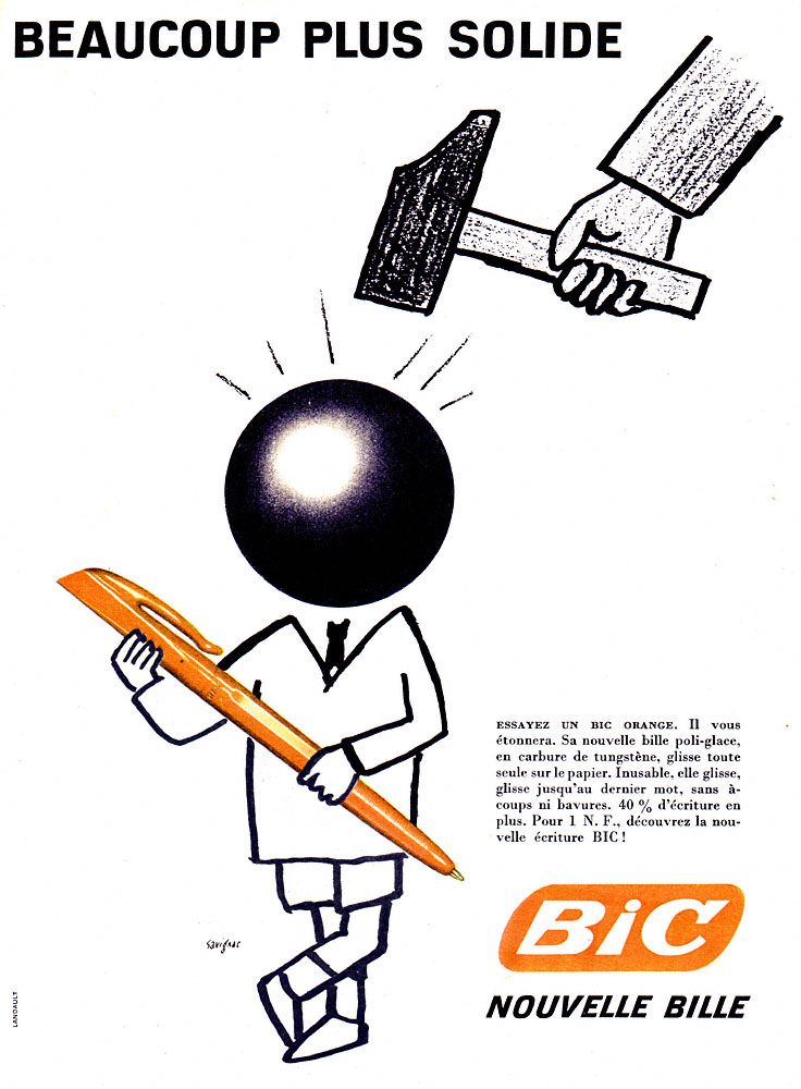 Publicité Bic 1961