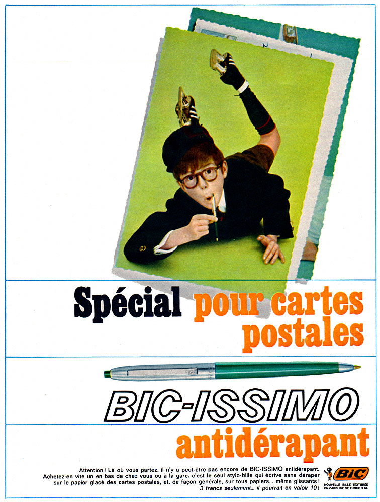 Publicit� Bic 1965